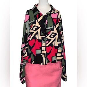 Big Dart Graphic Button Down